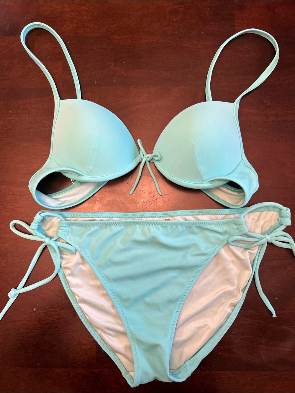 Victoria's Secret Light Aqua Push-Up Bikini Set